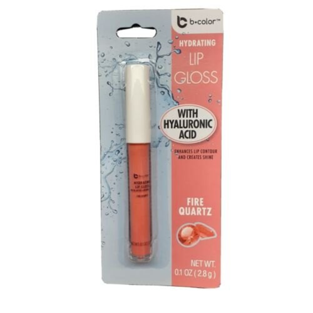 B•Color Lip Gloss Hydrating Hyaluronic Acid Lip Contour Fire Quartz